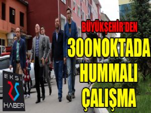 Erzurum Büyükşehir Belediyesi'nden 300 noktada hummalı çalışma...