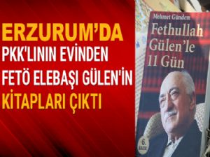 Erzurum'da gözaltına alınan PKK'lının evinde FETÖ kitapları çıktı