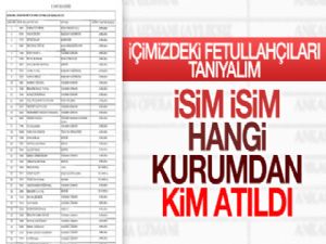 15 Temmuz'dan beri 50 bin kişi kamudan ihraç edildi