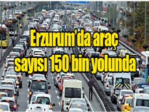 Erzurum'da araç sayısı 150 bin yolunda