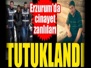 Erzurum'da cinayet zanlıları tutuklandı