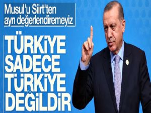 Erdoğan: Türkiye sadece Türkiye değildir