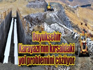 Büyükşehir Karayazı'nın kırsaldaki yol problemini çözüyor
