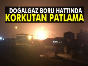 Doğubayazıt'ta doğalgaz boru hattında patlama