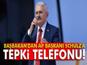 Başbakan'dan Schulz'a tepki telefonu!
