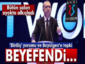 Cumhurbaşkanı Erdoğan'dan Diriliş'e destek Bayülgen'e tepki