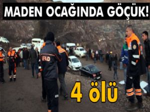 Siirt'te maden sahasında heyelan: 4 ölü