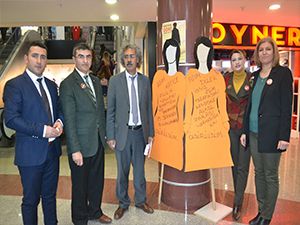 Erzurum'da 'Kadına yönelik şiddetin ortadan kaldırılması için uluslararası mücadele ve dayanışma günü' etkinlikleri