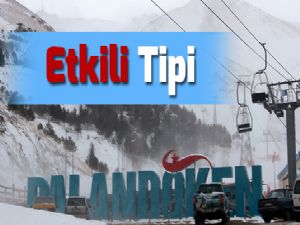  Palandöken'de tipi etkili oldu