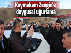 Kaymakam Zengin'e duygusal uğurlama