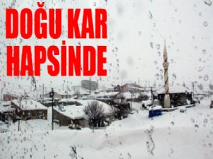 Doğu kar hapsinde