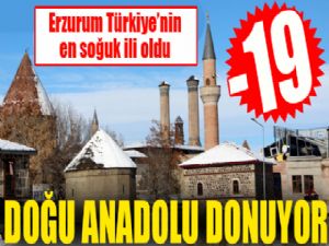 Doğu Anadolu donuyor