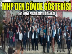 MHP Aziziye'de rozet takma töreni