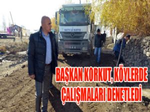 Başkan Korkut, çalışmaları denetledi...