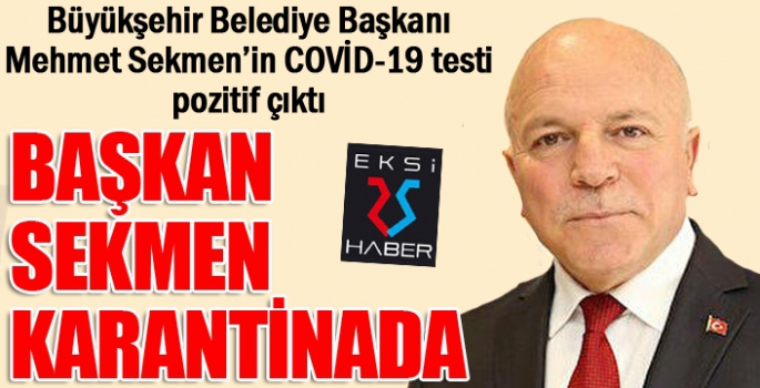 Mehmet Sekmen de virüsü kaptı...