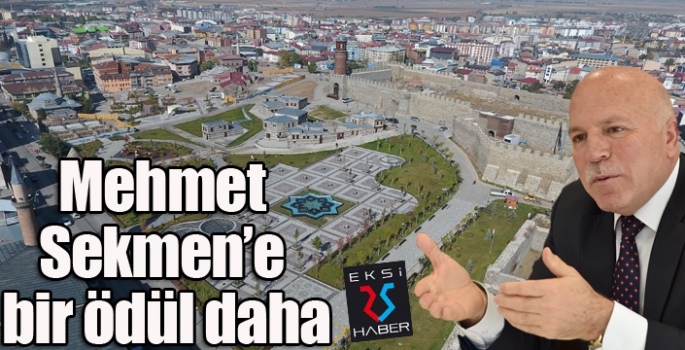 Mehmet Sekmen’e bir ödül daha