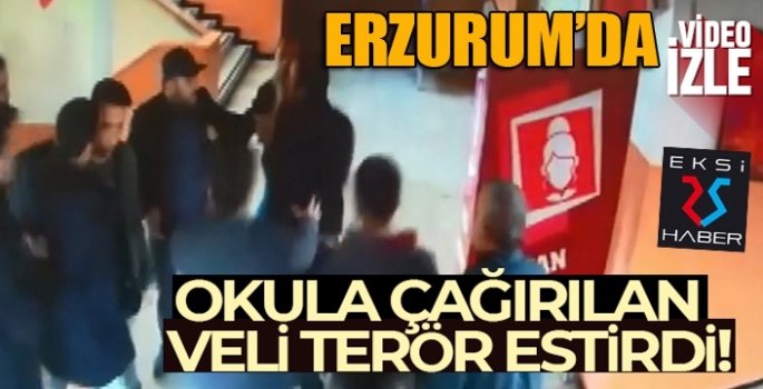 Okula çağırılan veli terör estirdi