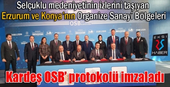 Organize Sanayi Bölgeleri kardeş oldu