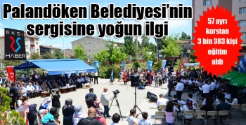 Palandöken Belediyesi’nin sergisine yoğun ilgi 