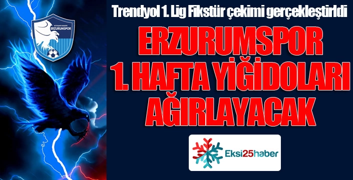 1. Lig'de fikstür çekildi...