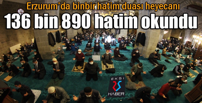 500 yıllık gelenek kapsamında bu yıl 136 bin 890 hatim okundu