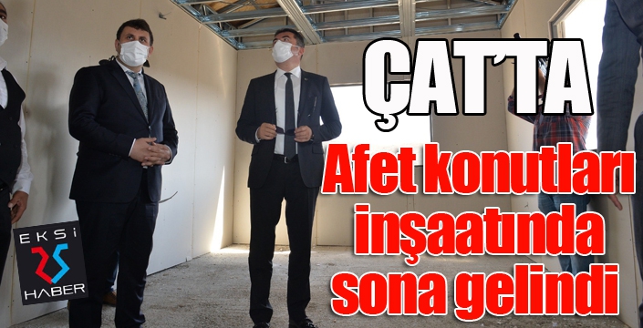 Afet konutları inşaatında sona gelindi