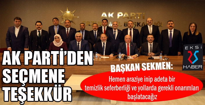 AK Parti’den seçmene teşekkür