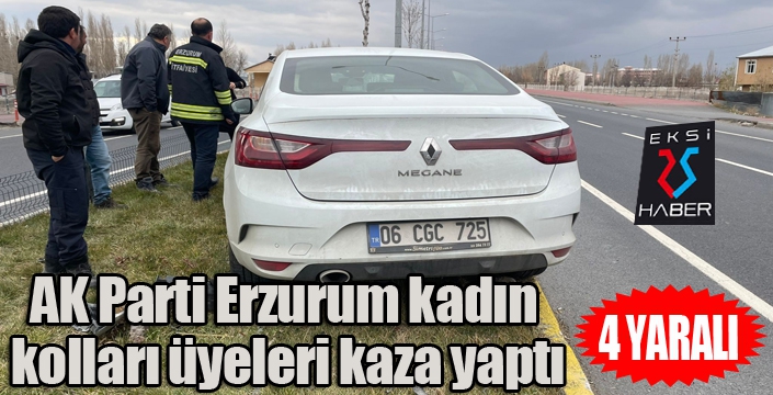 AK Parti Erzurum kadın kolları üyeleri kaza yaptı