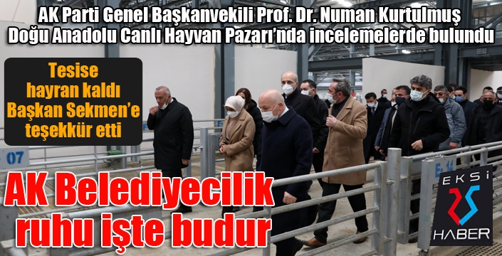 Ak Parti Genel Başkanvekili Prof. Dr. Kurtulmuş’tan Büyükşehir’e ziyaret