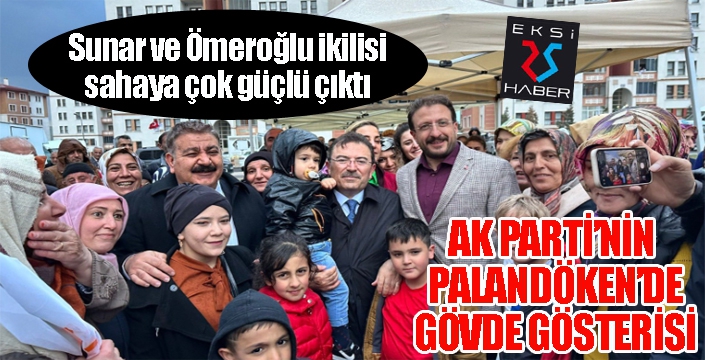 AK Parti'nin Palandöken'de gövde gösterisi