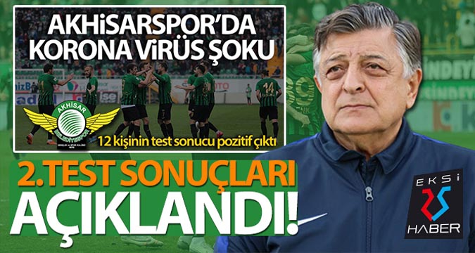 Akhisarspor'da 2.koronavirüs test sonuçları açıklandı