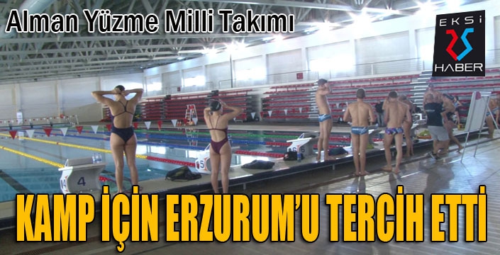 Alman Yüzme Milli Takımı Erzurum’da kamp yapıyor