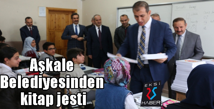 Aşkale Belediyesinden kitap jesti
