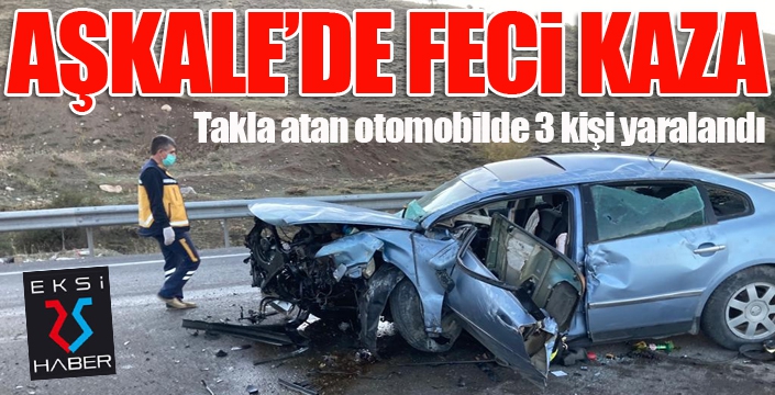 Aşkale’de trafik kazası: 3 yaralı