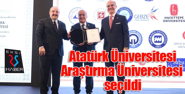 Atatürk Üniversitesi Araştırma Üniversitesi seçildi