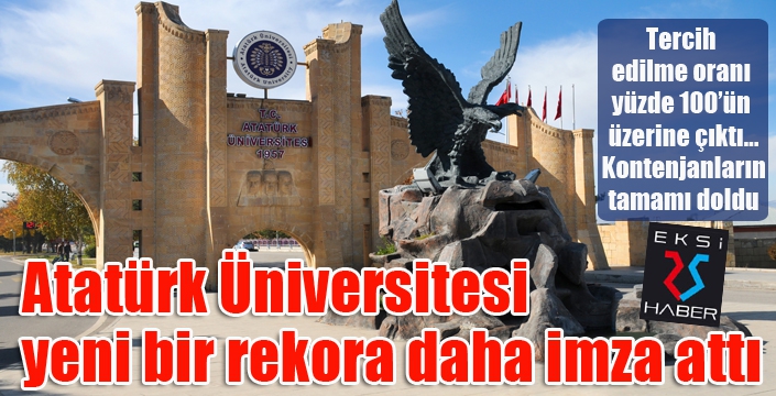 Atatürk Üniversitesi yeni bir rekora daha imza attı