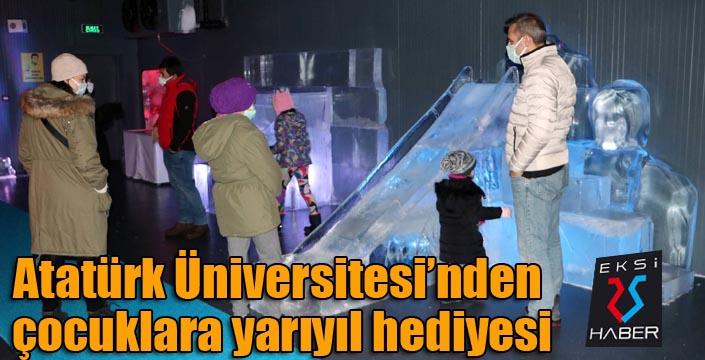 Atatürk Üniversitesinden çocuklara yarıyıl hediyesi