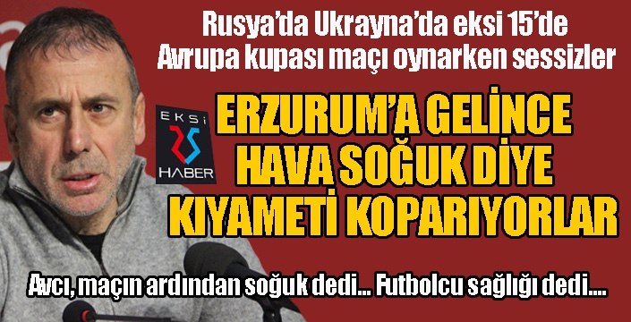 Avcı, soğuk havadan yakındı...