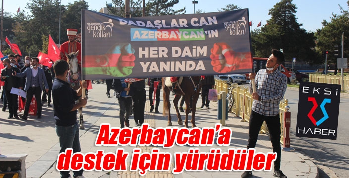 Azerbaycan’a destek için yürüdüler