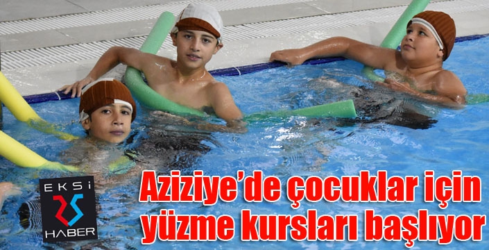 Aziziye’de çocuklar için yüzme kursları başlıyor