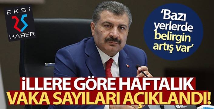 Bakan Koca, illere göre haftalık vaka sayılarını açıkladı