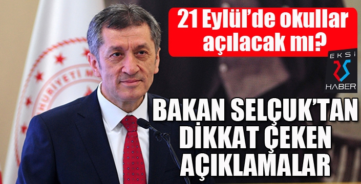 Bakan Selçuk'tan önemli açıklamalar