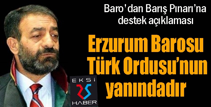 Baro'dan Barış Pınarı’na destek açıklaması