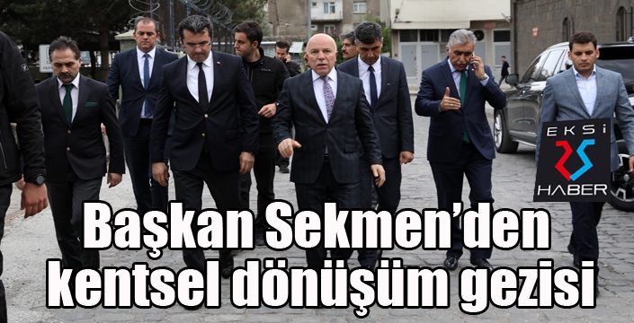 Başkan Sekmen’den kentsel dönüşüm gezisi