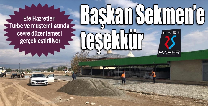  Başkan Sekmen’e teşekkür