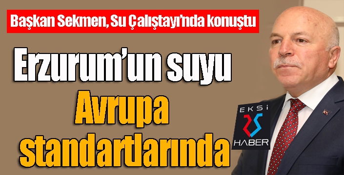 Başkan Sekmen, Su Çalıştayı’nda konuştu