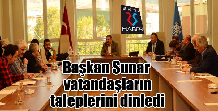 Başkan Sunar, Halk Gününde vatandaşları ağırladı