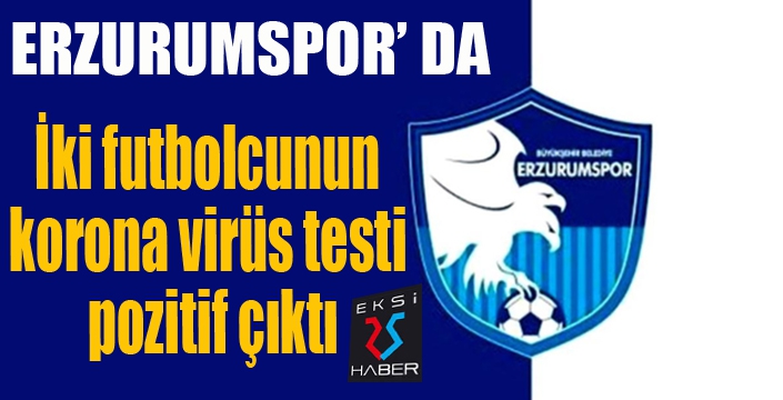 BB Erzurumspor’da iki futbolcunun korona virüs testi pozitif çıktı