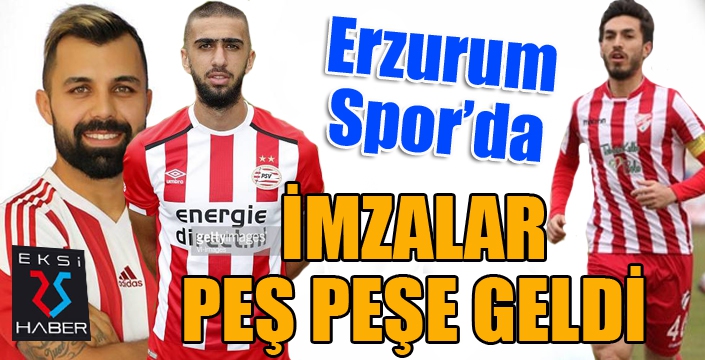 BB Erzurumspor'da imzalar peş peşe geldi...