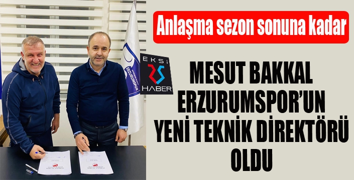BB Erzurumspor’da Mesut Bakkal dönemi